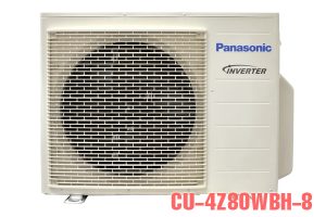Dàn nóng điều hòa multi Panasonic CU-4Z80WBH-8
 	2 chiều - 27000BTU (8.0KW) - Gas R410a
 	1 nóng 4 lạnh tiết kiệm không gian lắp đặt
 	Dàn tản nhiệt chống ăn mòn, độ bền cao
 	Xuất xứ: Chính hãng Malaysia
 	Bảo hành: Chính hãng 12 tháng